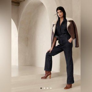 NWT Banana Republic Dark Denim Flight Jumpsuit Size S
